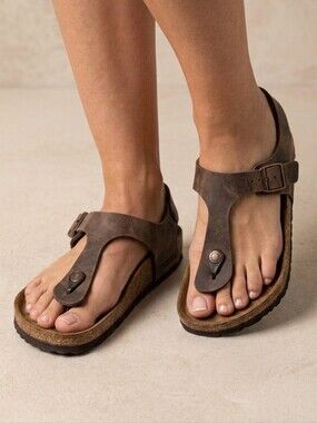 Birkenstock Kairo Birkibuc Sandals Habana Brown 38